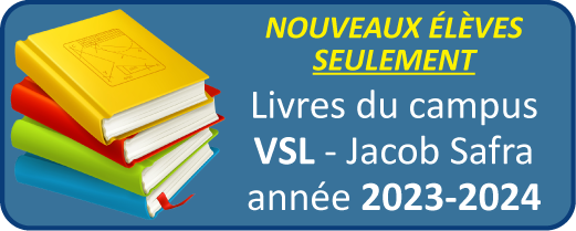 Achat et Location de livres 2023-2024 - Campus VSL - NOUVEAUX ÉLÈVES SEULEMENT