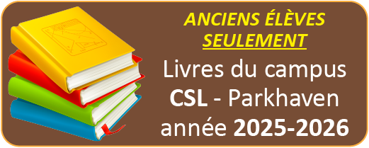 Achat et Location de livres 2025-2026 - Campus CSL - ANCIENS ÉLÈVES SEULEMENT